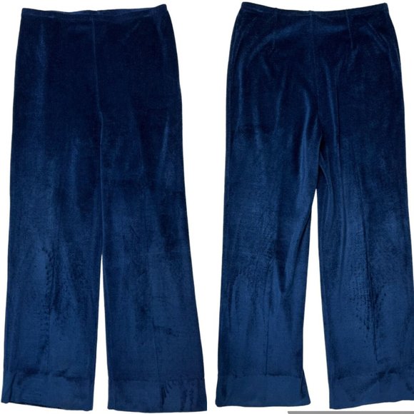 Vintage De Weese Two Piece Pants Set Pajama Button Front Shirt Size Large - Picture 4 of 10